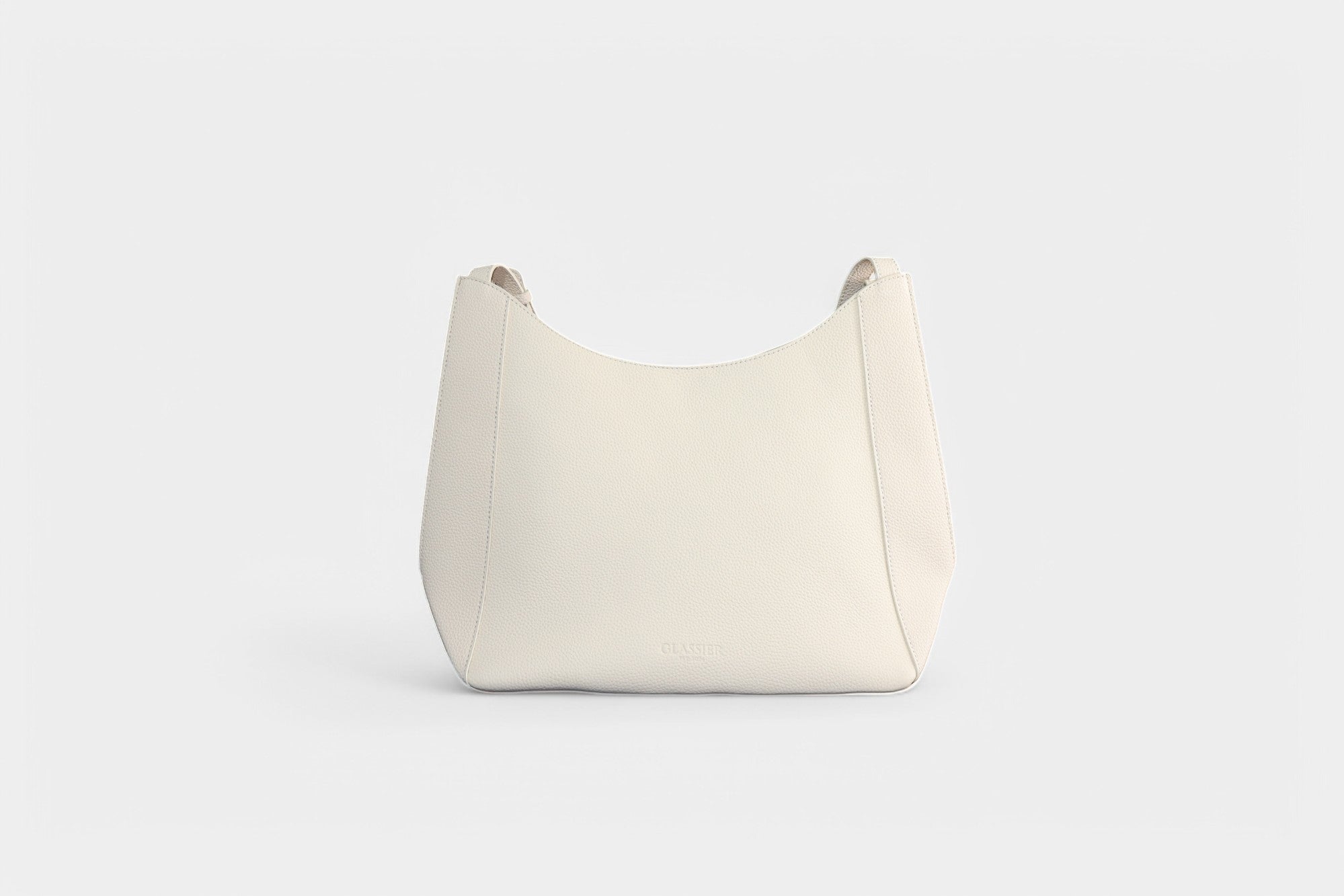 Weiße eckige Tasche