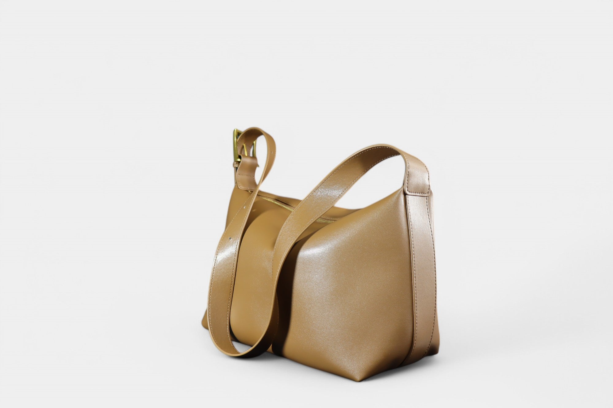 Hellbraune Große Tasche mit Akzent